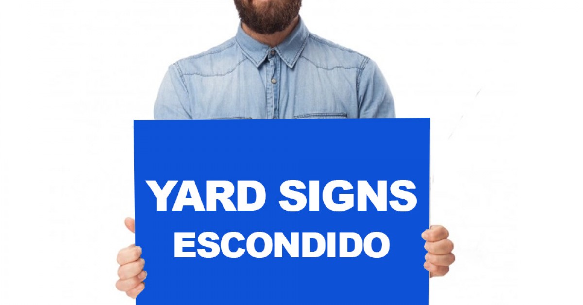 Real Estate Yard Signs Escondido, CA Birthday Yard Sign Printing in